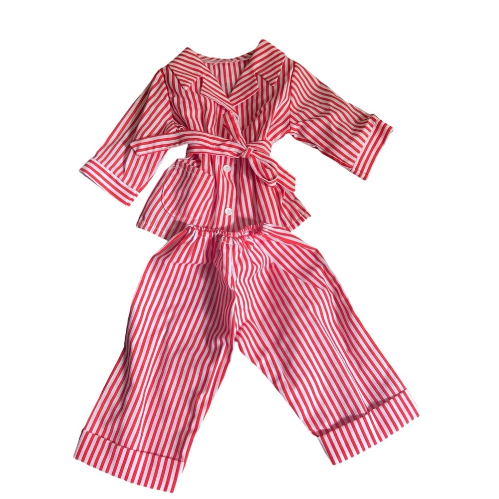 Pleasant Company American Girl Molly's Red Striped Pajamas